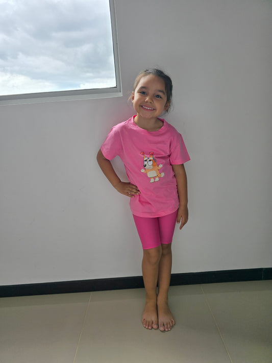 Camisetas Bluey Rosa